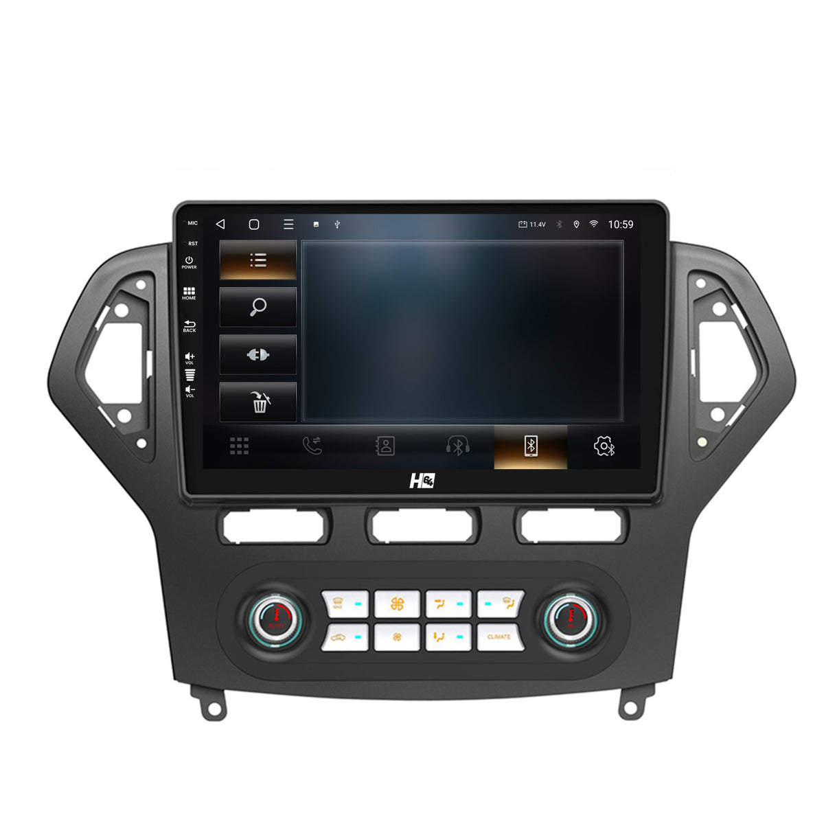 Navigatie HUB64 Ford Mondeo (2007-2010) Clima Automata, 6GB RAM, Android, Octacore, Slot Sim 4G, DSP, GPS, Wi-FI, Carplay, Android Auto, USB, Bluetooth, Waze, Touchscreen, 10.1 Inch