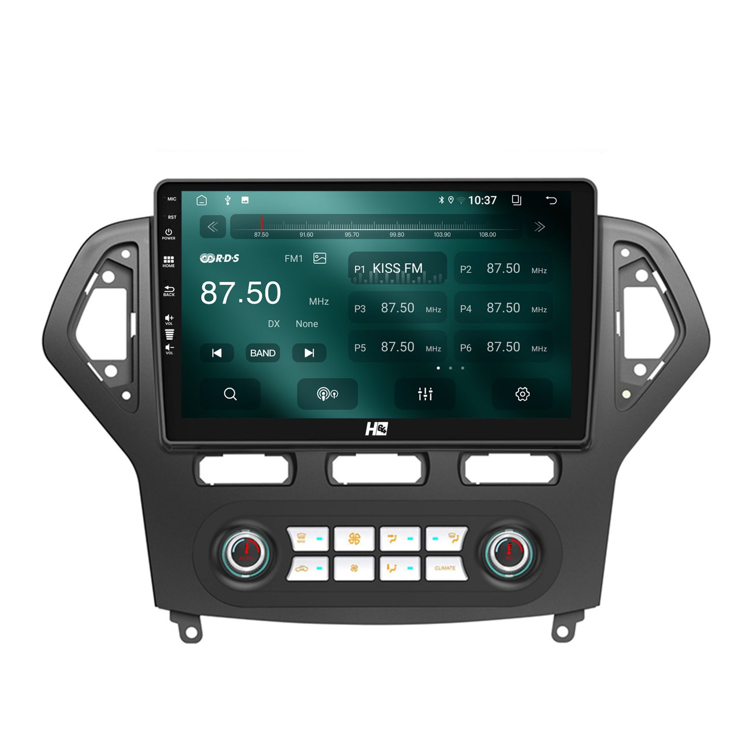 Navigatie HUB64 Ford Mondeo (2007-2010) Clima Automata, 2GB RAM, Android, GPS, Wi-FI, Carplay, Android Auto, USB, Bluetooth, Radio, Waze, Touchscreen, 10.1 inch