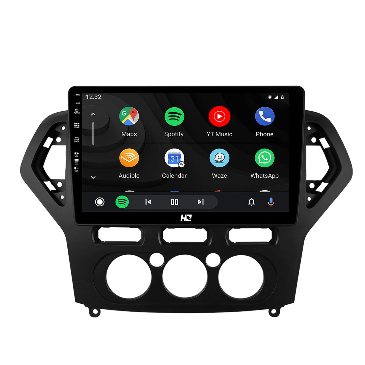 Navigatie HUB64 Ford Mondeo (2007-2010) Clima Manuala, 4GB RAM, Android, Quadcore, DSP, GPS, Wi-FI, Carplay, Android Auto, USB, Bluetooth, Waze, Touchscreen, 9 inch