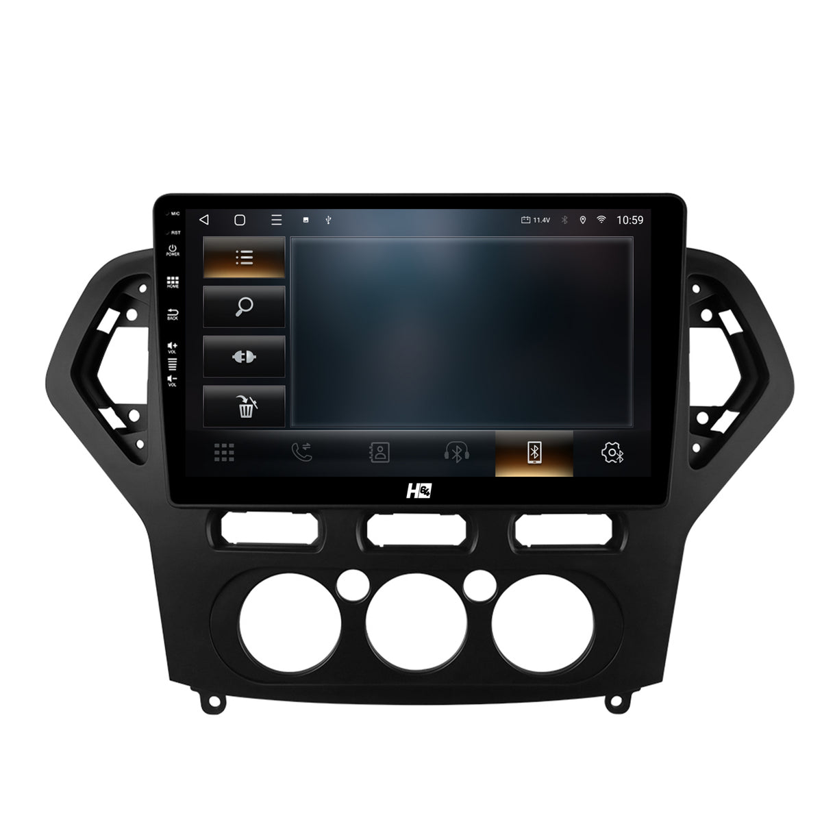 Navigatie HUB64 Ford Mondeo (2007-2010) Clima Manuala, 6GB RAM, Android, Octacore, Slot Sim 4G, DSP, GPS, Wi-FI, Carplay, Android Auto, USB, Bluetooth, Waze, Touchscreen, 10.1 Inch