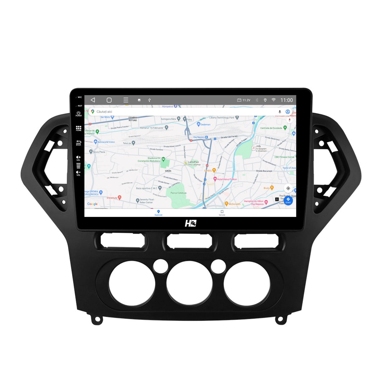 Navigatie HUB64 Ford Mondeo (2007-2010) Clima Manuala, 6GB RAM, Android, Octacore, Slot Sim 4G, DSP, GPS, Wi-FI, Carplay, Android Auto, USB, Bluetooth, Waze, Touchscreen, 10.1 Inch