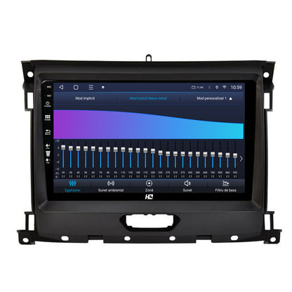 Navigatie HUB64 Ford Ranger (2015-2022), 6GB RAM, Android, Octacore, Slot Sim 4G, DSP, GPS, Wi-FI, Carplay, Android Auto, USB, Bluetooth, Waze, Touchscreen, 9 Inch