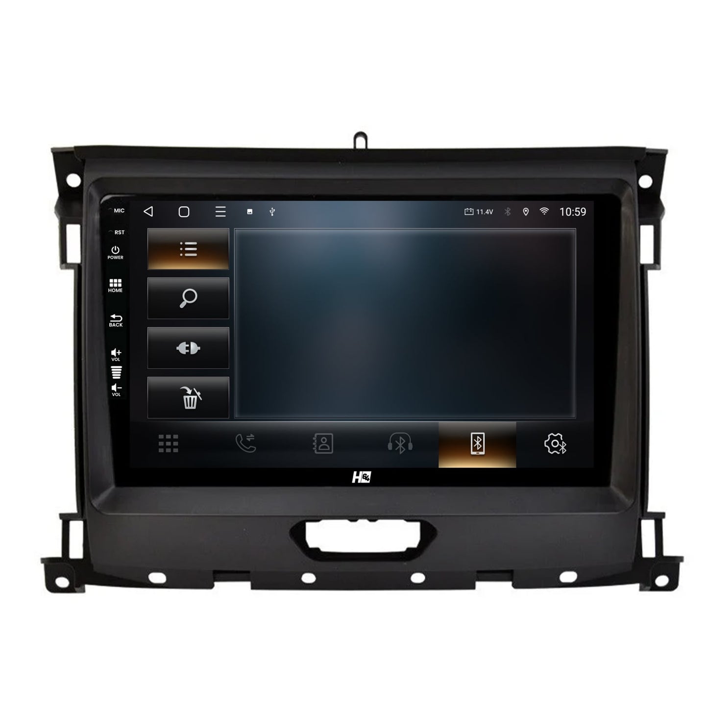 Navigatie HUB64 Ford Ranger (2015-2022), 8GB RAM, Android, Octacore, Slot Sim 4G, DSP, GPS, Wi-FI, Carplay, Android Auto, USB, Bluetooth, Waze, Touchscreen, 9 Inch
