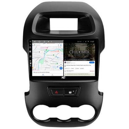 Navigatie HUB64 Ford Ranger (2011-2015), 8GB RAM, Android, Octacore, Slot Sim 4G, DSP, GPS, Wi-FI, Carplay, Android Auto, USB, Bluetooth, Waze, Touchscreen, 9 Inch