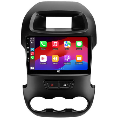 Navigatie HUB64 Ford Ranger (2011-2015), 8GB RAM, Android, Octacore, Slot Sim 4G, DSP, GPS, Wi-FI, Carplay, Android Auto, USB, Bluetooth, Waze, Touchscreen, 9 Inch