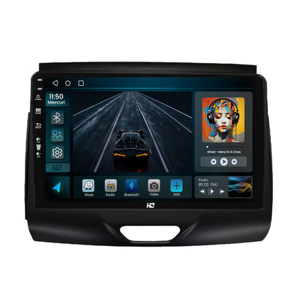 Navigatie HUB64 Ford Ranger (2015-2018), 2GB RAM, Android 13, GPS, Wi-FI, Carplay, Android Auto, USB, Bluetooth, Radio, Waze, Touchscreen, 9 inch
