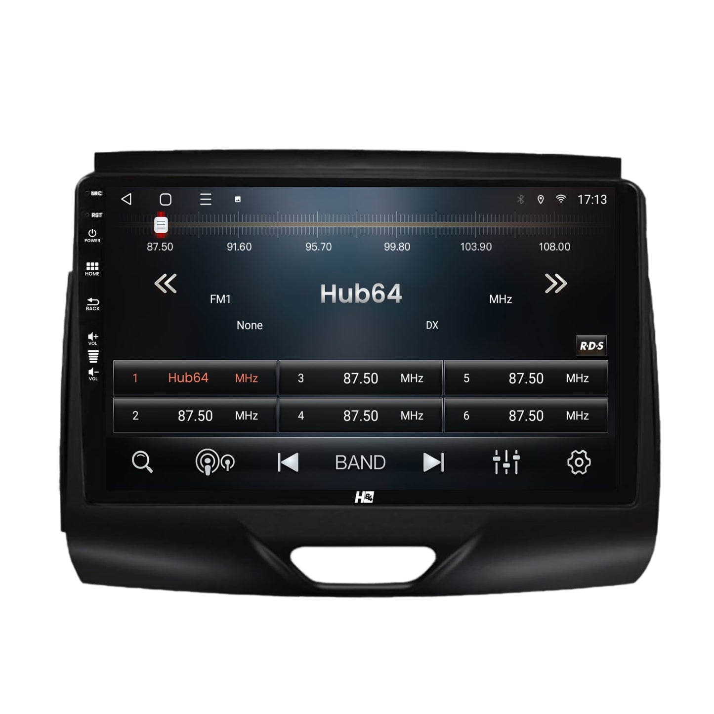 Navigatie HUB64 Ford Ranger (2015-2018), 4GB RAM, Android, Octacore, Slot Sim 4G, DSP, GPS, Wi-FI, Carplay, Android Auto, USB, Bluetooth, Waze, Touchscreen, 9 inch