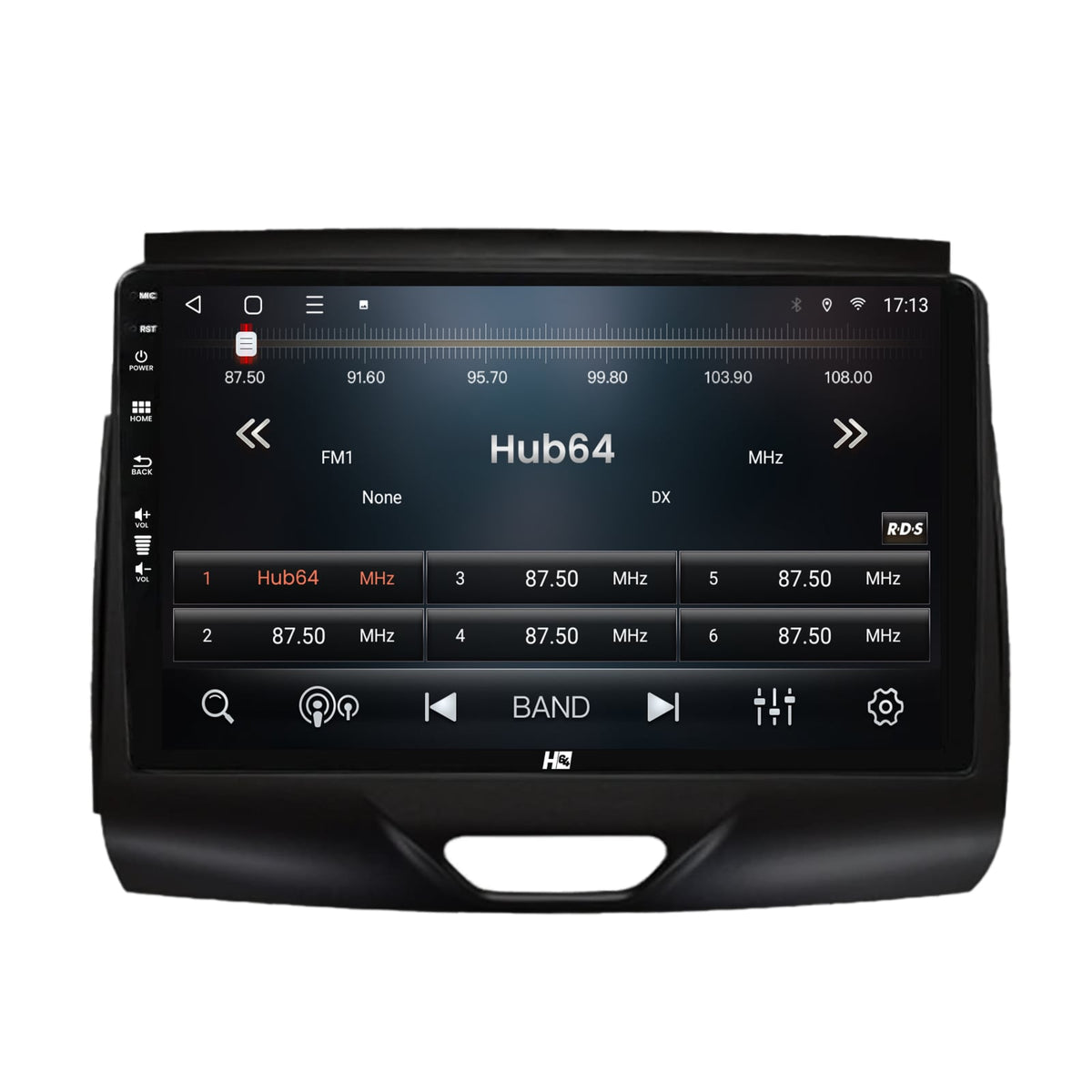 Navigatie HUB64 Ford Ranger (2015-2018), 4GB RAM, Android, Quadcore, DSP, GPS, Wi-FI, Carplay, Android Auto, USB, Bluetooth, Waze, Touchscreen, 9 inch