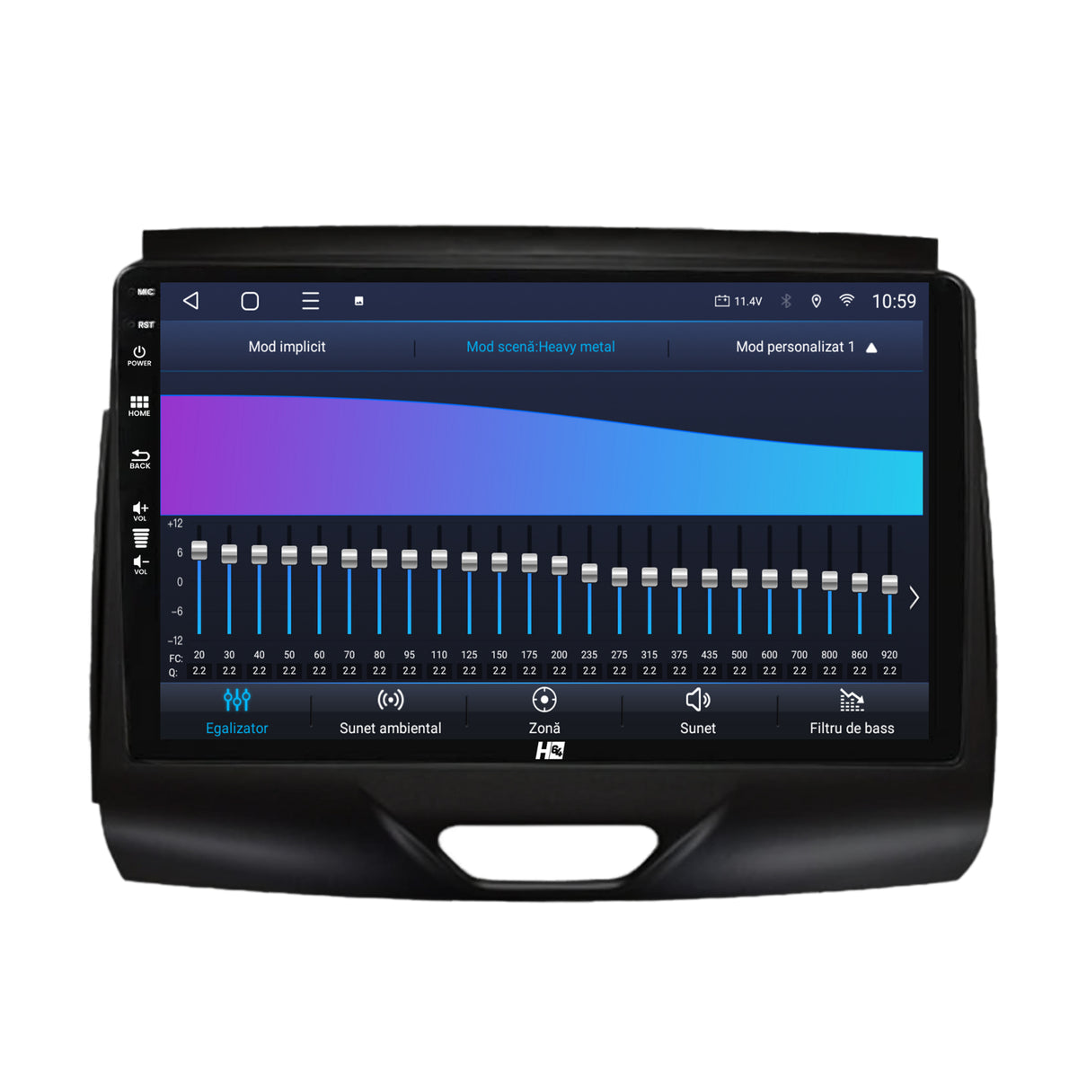 Navigatie HUB64 Ford Ranger (2015-2018), 6GB RAM, Android, Octacore, Slot Sim 4G, DSP, GPS, Wi-FI, Carplay, Android Auto, USB, Bluetooth, Waze, Touchscreen, 9 Inch
