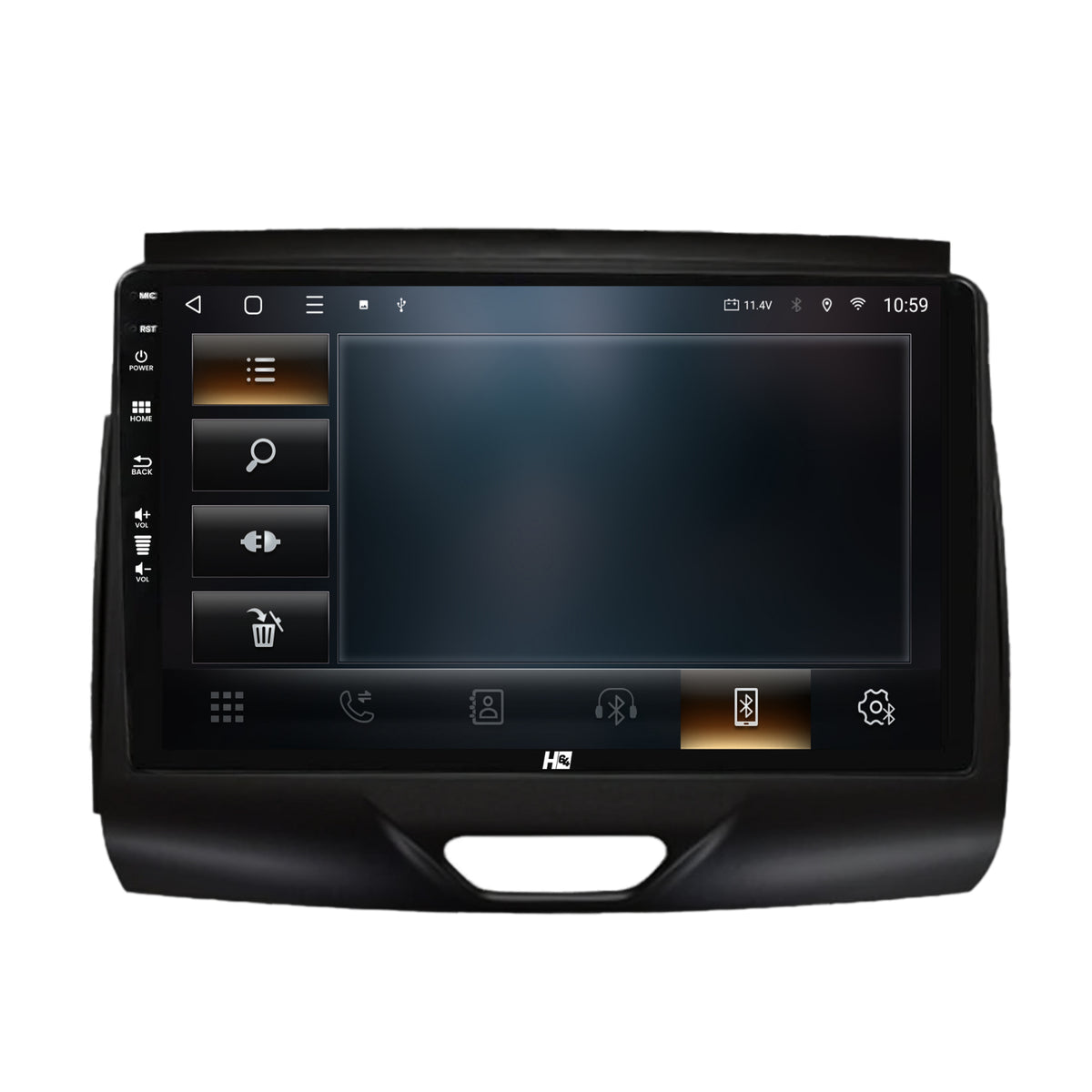 Navigatie HUB64 Ford Ranger (2015-2018), 8GB RAM, Android, Octacore, Slot Sim 4G, DSP, GPS, Wi-FI, Carplay, Android Auto, USB, Bluetooth, Waze, Touchscreen, 9 Inch