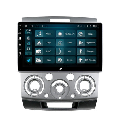 Navigatie HUB64 Ford Ranger / Mazda BT50 (2007-2012), 2GB RAM, Android, GPS, Wi-FI, Carplay, Android Auto, USB, Bluetooth, Radio, Waze, Touchscreen, 9 inch