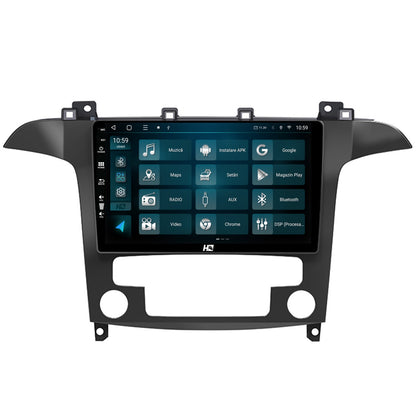 Navigatie HUB64 Ford S-Max / Galaxy (2006-2015), 2GB RAM, Android, GPS, Wi-FI, Carplay, Android Auto, USB, Bluetooth, Radio, Waze, Touchscreen, 9 inch