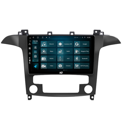 Navigatie HUB64 Ford S-Max / Galaxy (2006-2015), 6GB RAM, Android, Octacore, Slot Sim 4G, DSP, GPS, Wi-FI, Carplay, Android Auto, USB, Bluetooth, Waze, Touchscreen, 9 Inch
