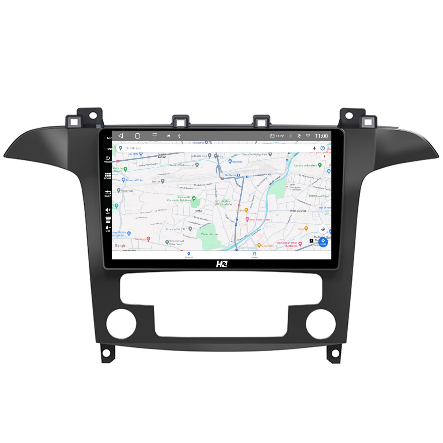 Navigatie HUB64 Ford S-Max / Galaxy (2006-2015), 8GB RAM, Android, Octacore, Slot Sim 4G, DSP, GPS, Wi-FI, Carplay, Android Auto, USB, Bluetooth, Waze, Touchscreen, 9 Inch