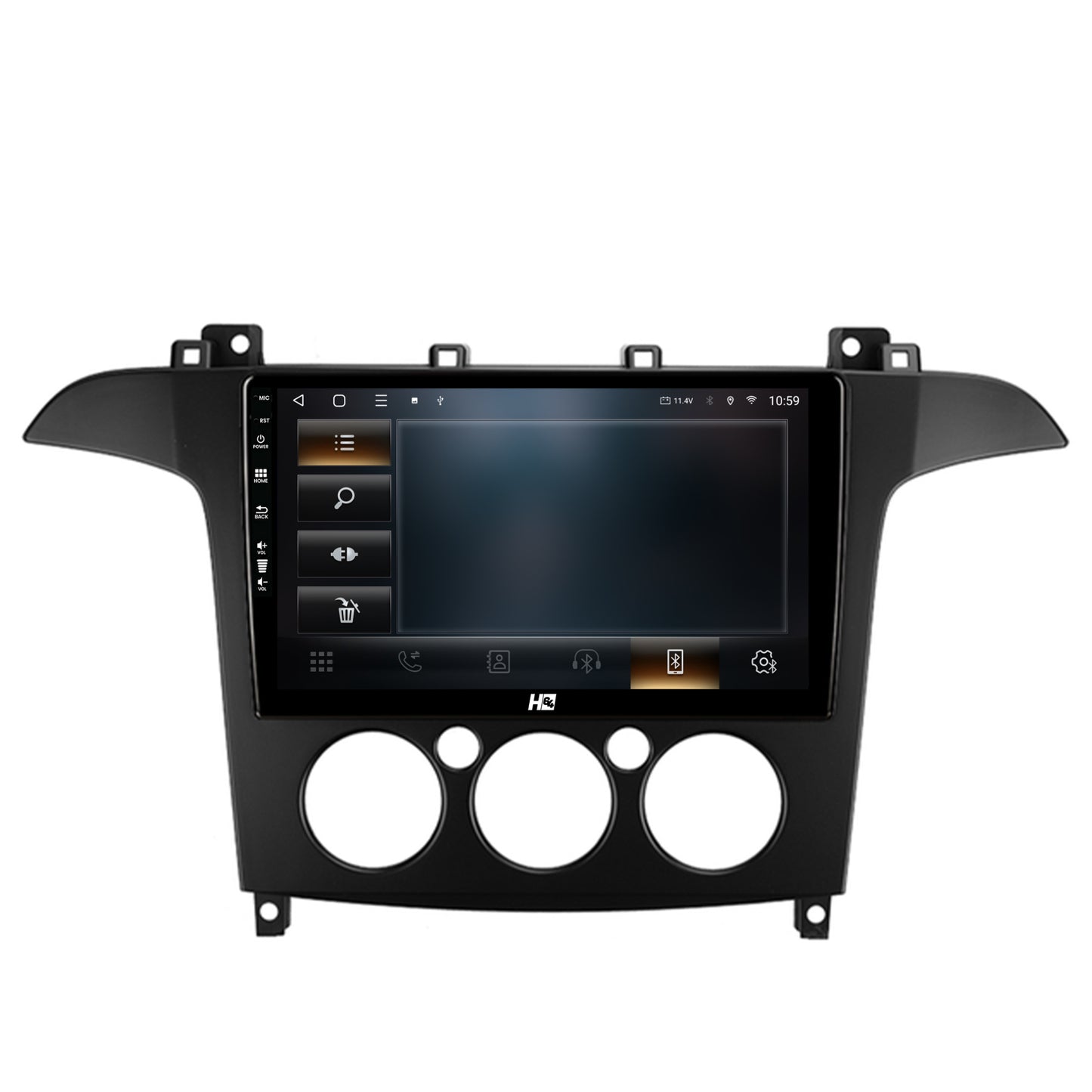 Navigatie HUB64 Ford S-MAX (2006-2015) Clima Manuala, 2GB RAM, Android, GPS, Wi-FI, Carplay, Android Auto, USB, Bluetooth, Radio, Waze, Touchscreen, 9 inch
