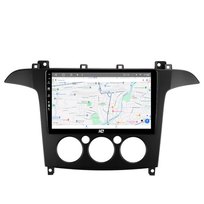 Navigatie HUB64 Ford S-MAX (2006-2015) Clima Manuala, 2GB RAM, Android, GPS, Wi-FI, Carplay, Android Auto, USB, Bluetooth, Radio, Waze, Touchscreen, 9 inch