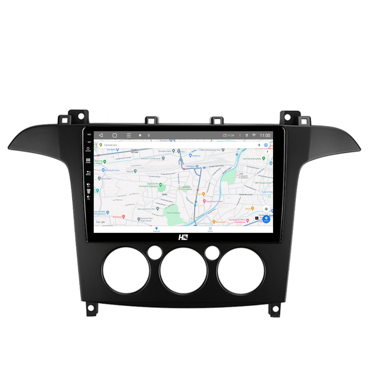 Navigatie HUB64 Ford S-MAX (2006-2015) Clima Manuala, 4GB RAM, Android, Quadcore, DSP, GPS, Wi-FI, Carplay, Android Auto, USB, Bluetooth, Waze, Touchscreen, 9 inch