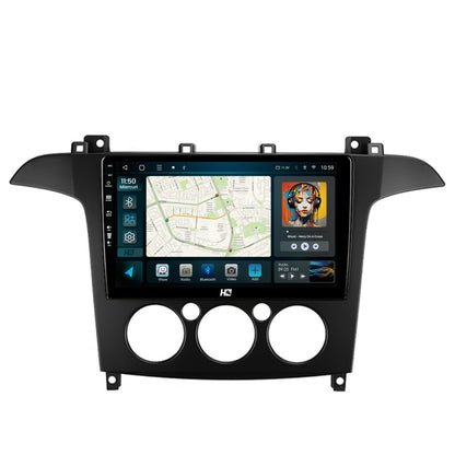 Navigatie HUB64 Ford S-MAX (2006-2015) Clima Manuala, 4GB RAM, Android, Quadcore, DSP, GPS, Wi-FI, Carplay, Android Auto, USB, Bluetooth, Waze, Touchscreen, 9 inch