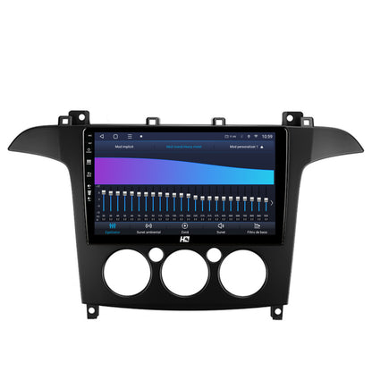 Navigatie HUB64 Ford S-MAX (2006-2015) Clima Manuala, 4GB RAM, Android, Quadcore, DSP, GPS, Wi-FI, Carplay, Android Auto, USB, Bluetooth, Waze, Touchscreen, 9 inch