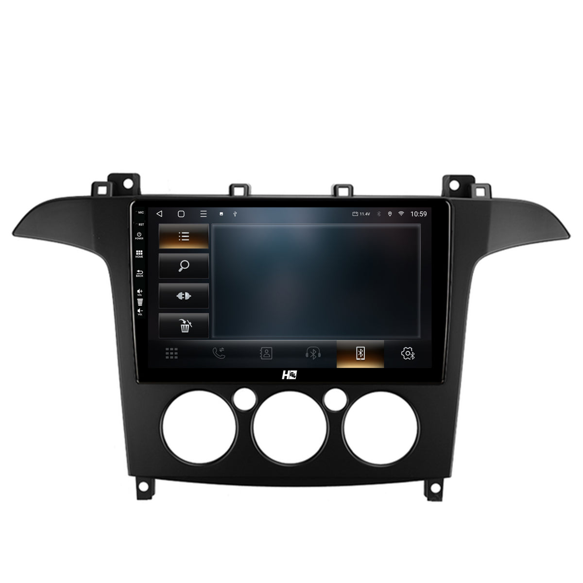 Navigatie HUB64 Ford S-MAX (2006-2015) Clima Manuala, 8GB RAM, Android, Octacore, Slot Sim 4G, DSP, GPS, Wi-FI, Carplay, Android Auto, USB, Bluetooth, Waze, Touchscreen, 9 Inch