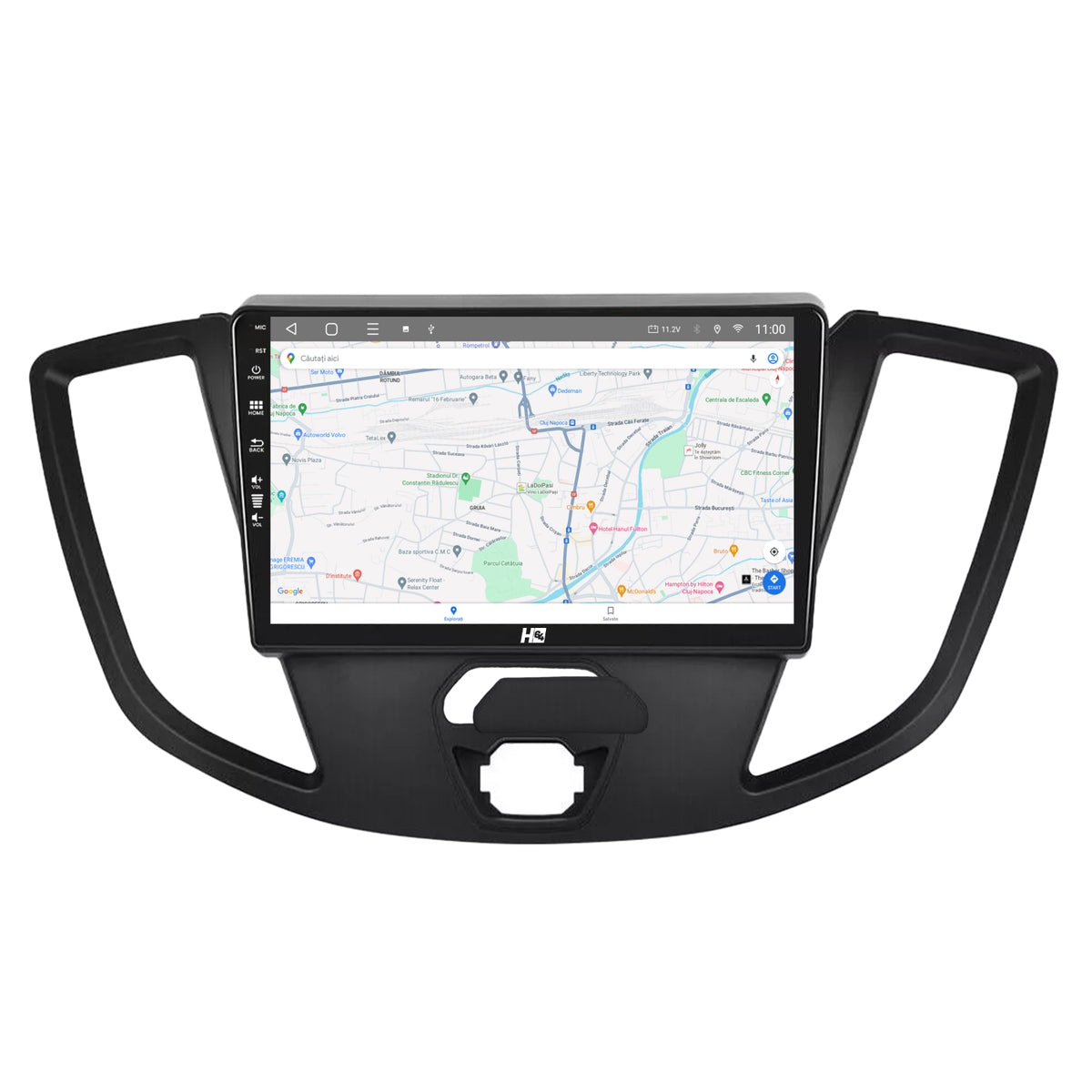Navigatie HUB64 Ford Transit (2014-2020), 4GB RAM, Android, Quadcore, DSP, GPS, Wi-FI, Carplay, Android Auto, USB, Bluetooth, Waze, Touchscreen, 9 inch