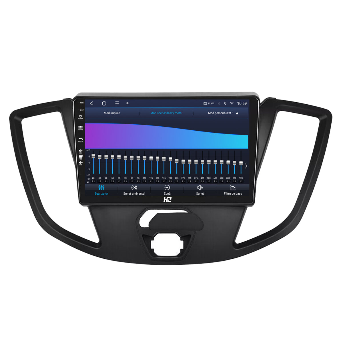 Navigatie HUB64 Ford Transit (2014-2020), 4GB RAM, Android, Quadcore, DSP, GPS, Wi-FI, Carplay, Android Auto, USB, Bluetooth, Waze, Touchscreen, 9 inch
