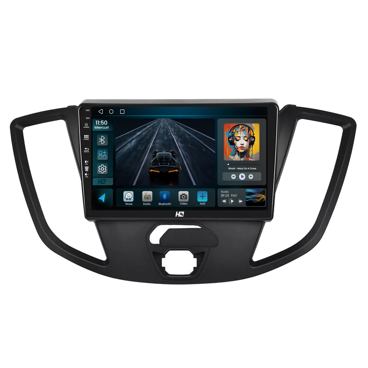 Navigatie HUB64 Ford Transit (2014-2020), Android 13,HB-Quadcore / 2GB RAM + 32GB ROM, 9 inch