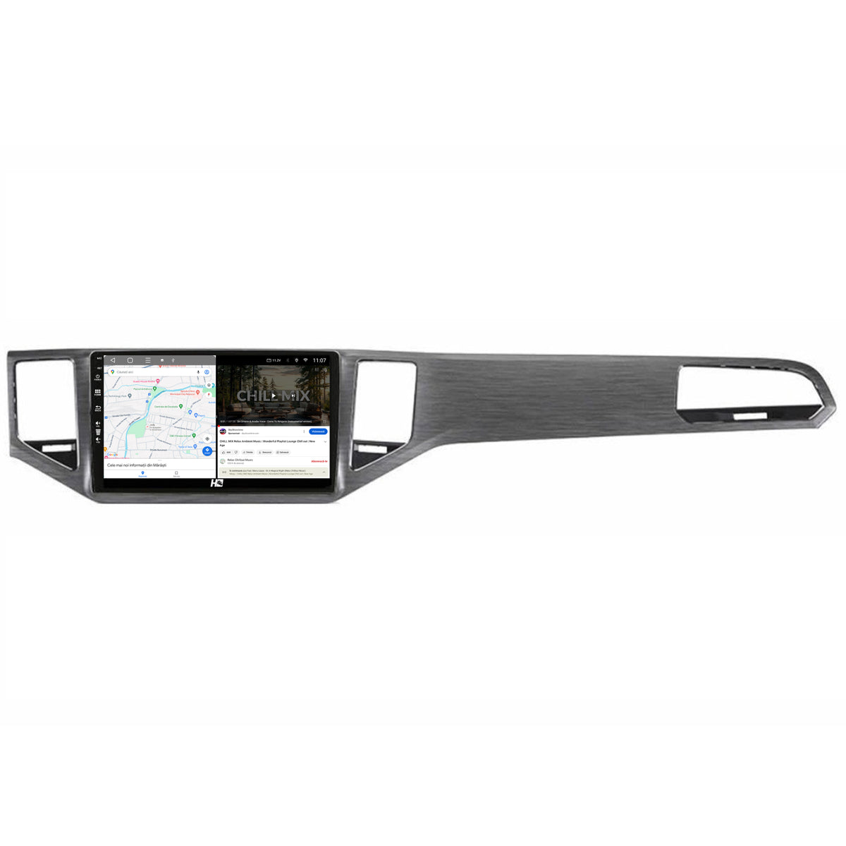 Navigatie HUB64 Golf Sportsvan (2014-2020), 4GB RAM, Android, Quadcore, DSP, GPS, Wi-FI, Carplay, Android Auto, USB, Bluetooth, Waze, Touchscreen, 10.1 Inch