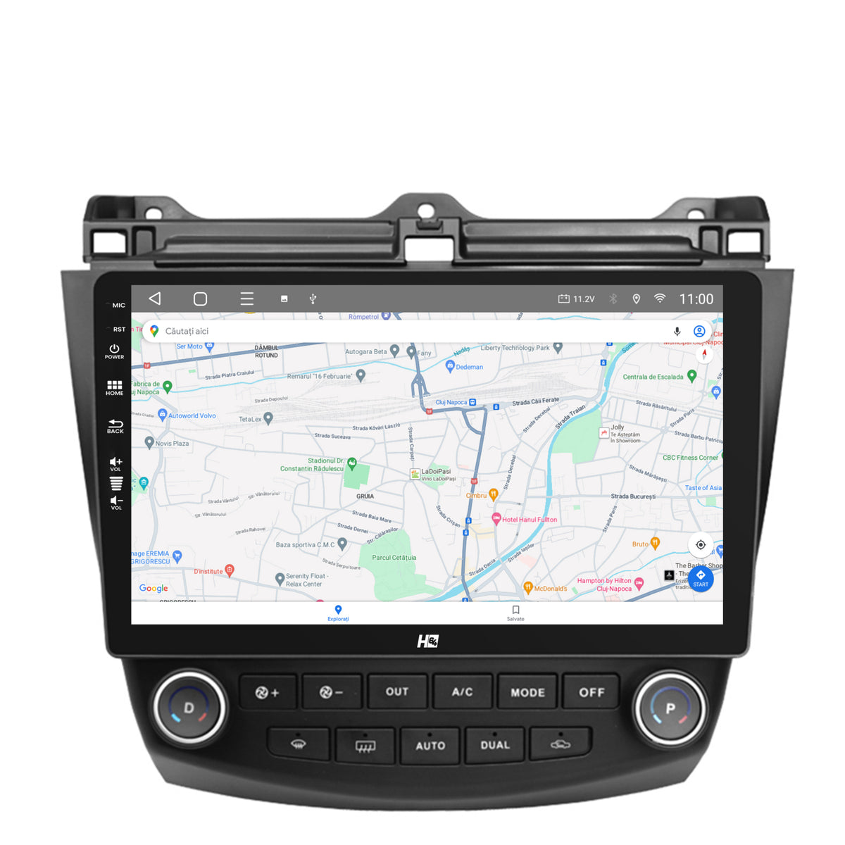 Navigatie HUB64 Honda Accord 7 (2005-2008), 2GB RAM, Android, GPS, Wi-FI, Carplay, Android Auto, USB, Bluetooth, Radio, Waze, Touchscreen, 10.1 inch