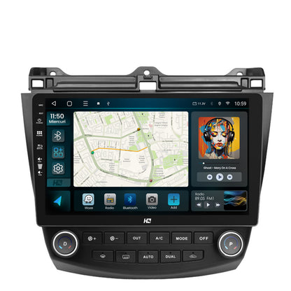 Navigatie HUB64 Honda Accord 7 (2005-2008), 2GB RAM, Android, GPS, Wi-FI, Carplay, Android Auto, USB, Bluetooth, Radio, Waze, Touchscreen, 10.1 inch