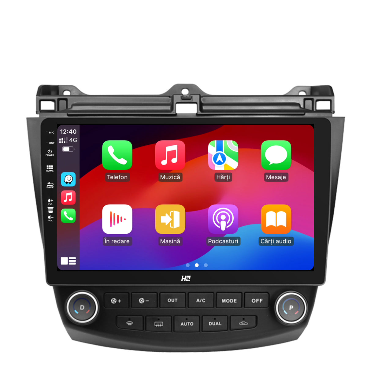 Navigatie HUB64 Honda Accord 7 (2005-2008), 8GB RAM, Android, Octacore, Slot Sim 4G, DSP, GPS, Wi-FI, Carplay, Android Auto, USB, Bluetooth, Waze, Touchscreen, 10.1 Inch