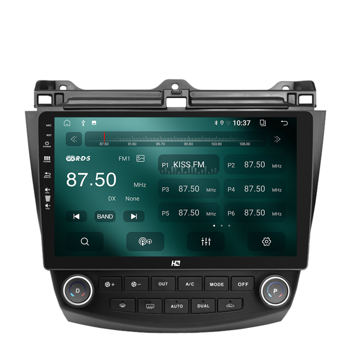 Navigatie HUB64 Honda Accord 7 (2005-2008), 2GB RAM, Android, GPS, Wi-FI, Carplay, Android Auto, USB, Bluetooth, Radio, Waze, Touchscreen, 10.1 inch