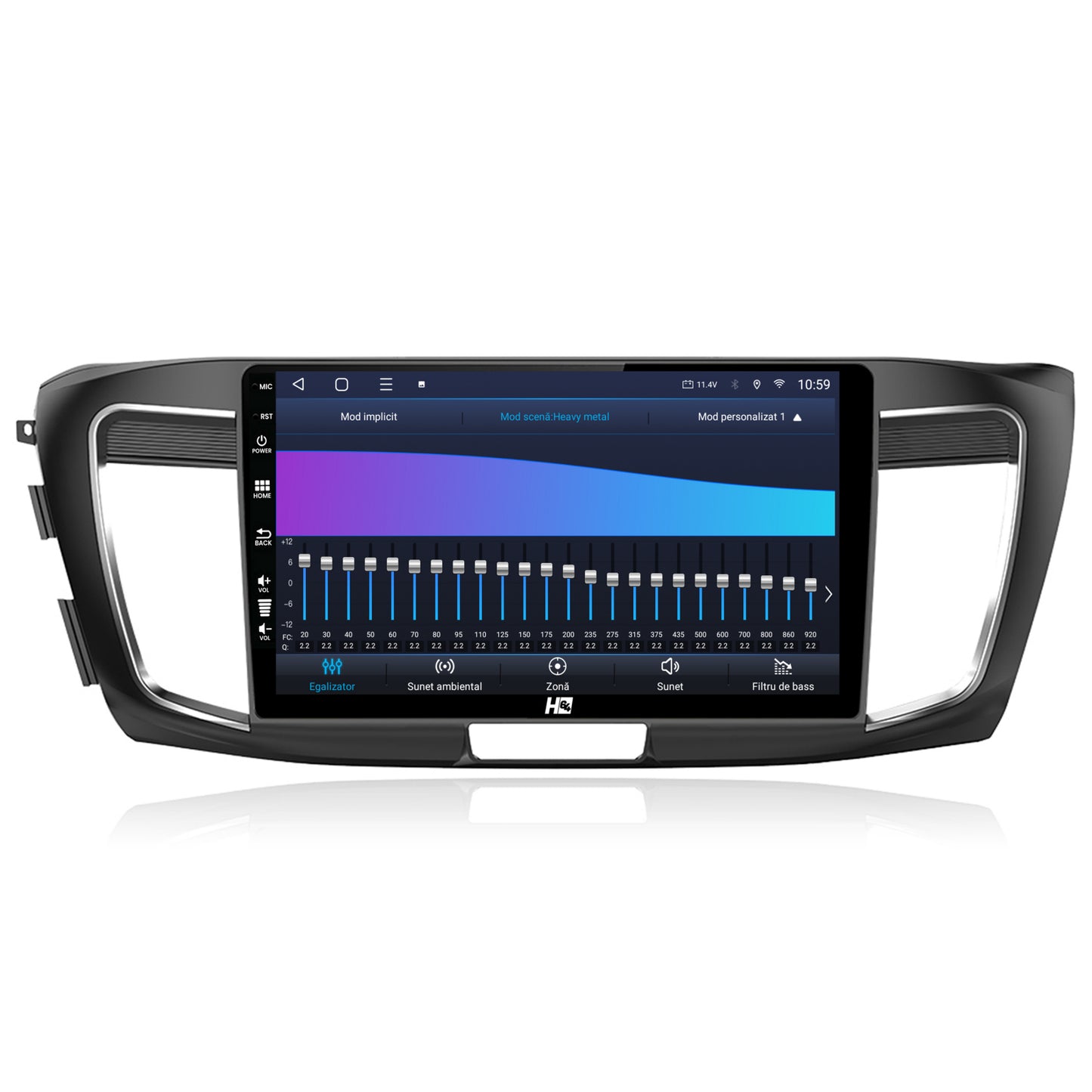 Navigatie HUB64 Honda Accord 9 (2013-2017), 4GB RAM, Android, Octacore, Slot Sim 4G, DSP, GPS, Wi-FI, Carplay, Android Auto, USB, Bluetooth, Waze, Touchscreen, 10.1 Inch