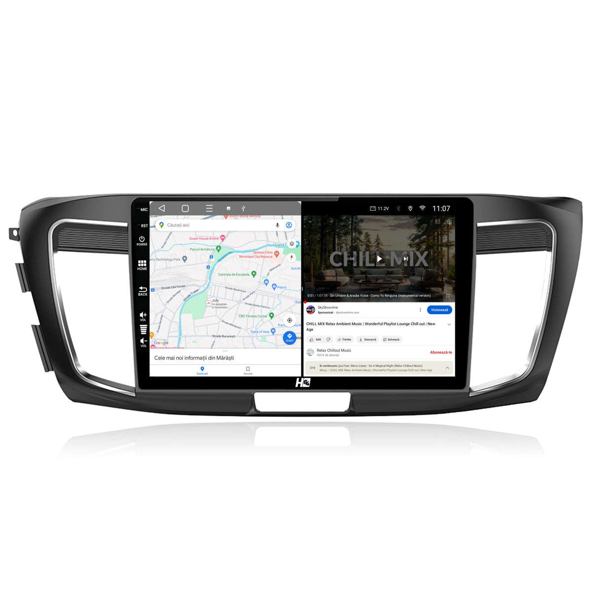 Navigatie HUB64 Honda Accord 9 (2013-2017), 6GB RAM, Android, Octacore, Slot Sim 4G, DSP, GPS, Wi-FI, Carplay, Android Auto, USB, Bluetooth, Waze, Touchscreen, 10.1 Inch