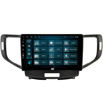 Navigatie HUB64 Honda Accord VIII (2008-2012), 4GB RAM, Android, Octacore, Slot Sim 4G, DSP, GPS, Wi-FI, Carplay, Android Auto, USB, Bluetooth, Waze, Touchscreen, 9 Inch