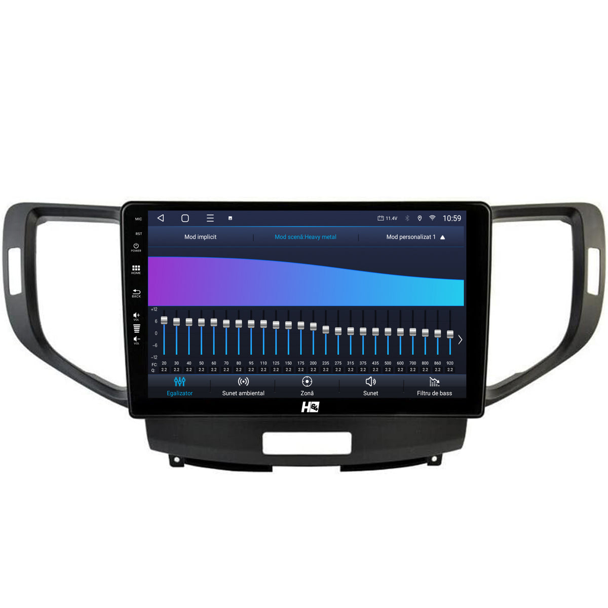 Navigatie HUB64 Honda Accord VIII (2008-2012), 6GB RAM, Android, Octacore, Slot Sim 4G, DSP, GPS, Wi-FI, Carplay, Android Auto, USB, Bluetooth, Waze, Touchscreen, 9 Inch