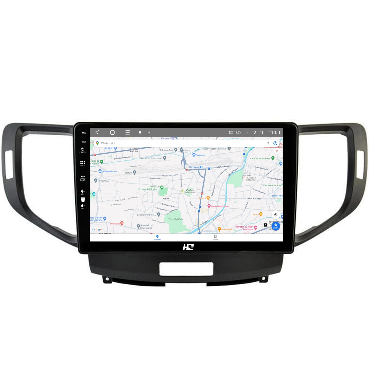 Navigatie HUB64 Honda Accord VIII (2008-2012), 8GB RAM, Android, Octacore, Slot Sim 4G, DSP, GPS, Wi-FI, Carplay, Android Auto, USB, Bluetooth, Waze, Touchscreen, 9 Inch