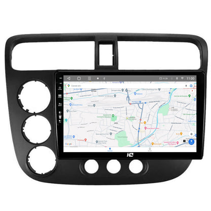 Navigatie HUB64 Honda Civic (1998-2005), 4GB RAM, Android, Octacore, Slot Sim 4G, DSP, GPS, Wi-FI, Carplay, Android Auto, USB, Bluetooth, Waze, Touchscreen, 9 inch