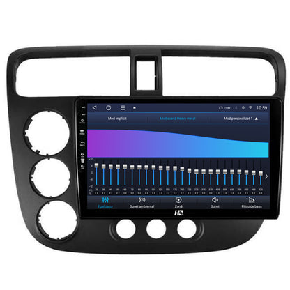 Navigatie HUB64 Honda Civic (1998-2005), 8GB RAM, Android, Octacore, Slot Sim 4G, DSP, GPS, Wi-FI, Carplay, Android Auto, USB, Bluetooth, Waze, Touchscreen, 9 Inch