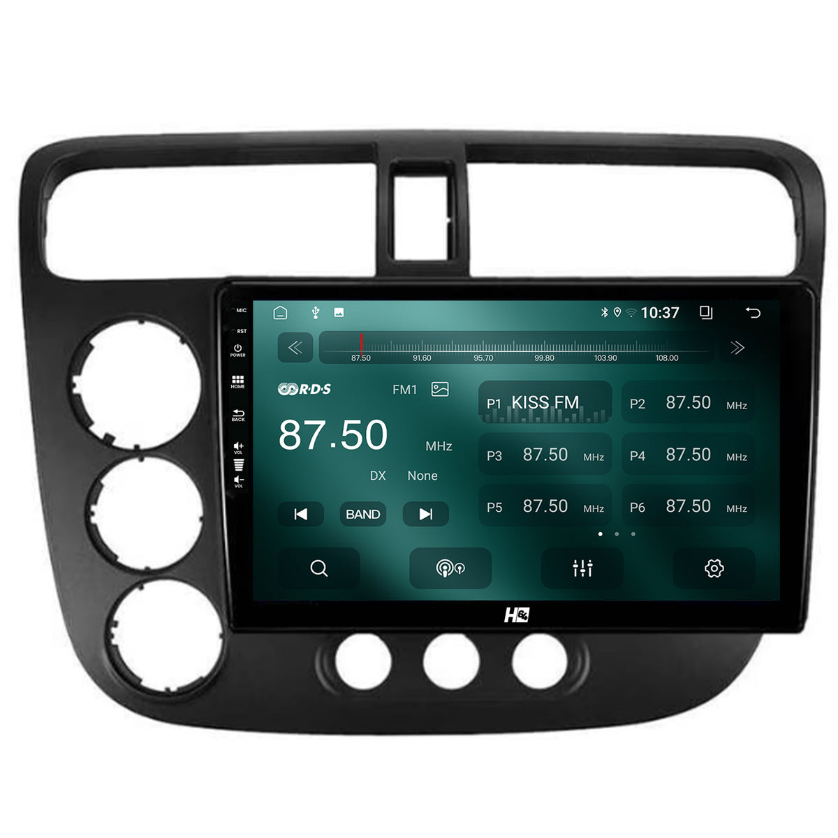 Navigatie HUB64 Honda Civic (1998-2005), 2GB RAM, Android, GPS, Wi-FI, Carplay, Android Auto, USB, Bluetooth, Radio, Waze, Touchscreen, 9 inch