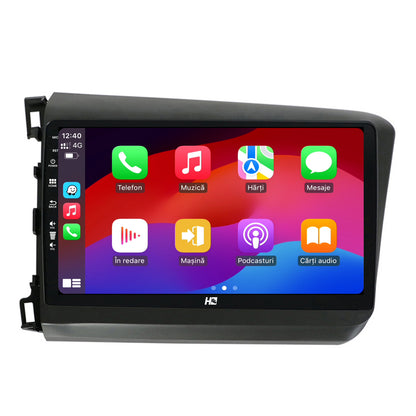 Navigatie HUB64 Honda Civic (2012-2015), 4GB RAM, Android, Quadcore, DSP, GPS, Wi-FI, Carplay, Android Auto, USB, Bluetooth, Waze, Touchscreen, 9 inch