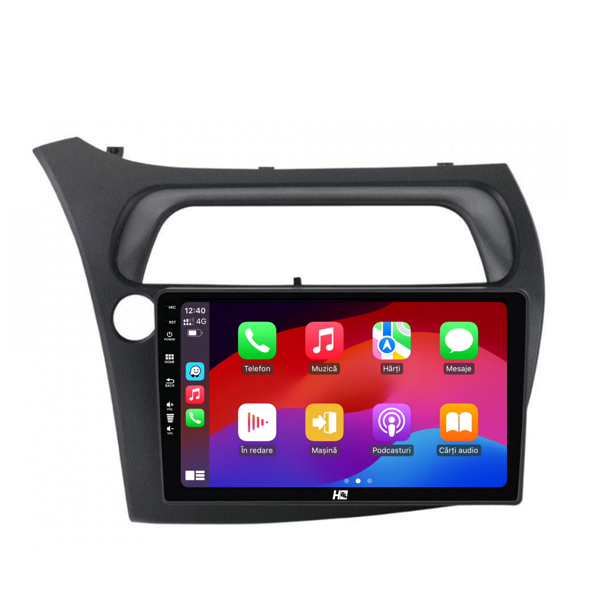 Navigatie HUB64 Honda Civic Hatchback (2006-2011), 4GB RAM, Android, Quadcore, DSP, GPS, Wi-FI, Carplay, Android Auto, USB, Bluetooth, Waze, Touchscreen, 9 inch