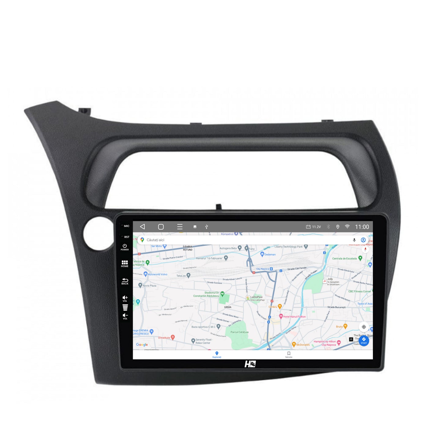 Navigatie HUB64 Honda Civic Hatchback (2006-2011), 6GB RAM, Android, Octacore, Slot Sim 4G, DSP, GPS, Wi-FI, Carplay, Android Auto, USB, Bluetooth, Waze, Touchscreen, 9 Inch