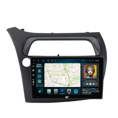 Navigatie HUB64 Honda Civic Hatchback (2006-2011), 8GB RAM, Android, Octacore, Slot Sim 4G, DSP, GPS, Wi-FI, Carplay, Android Auto, USB, Bluetooth, Waze, Touchscreen, 9 Inch