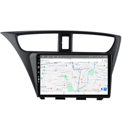 Navigatie HUB64 Honda Civic Hatchback (2012-2015), 4GB RAM, Android, Quadcore, DSP, GPS, Wi-FI, Carplay, Android Auto, USB, Bluetooth, Waze, Touchscreen, 9 inch