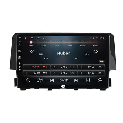 Navigatie HUB64 Honda Civic X / Sedan (2015-2021), 6GB RAM, Android, Octacore, Slot Sim 4G, DSP, GPS, Wi-FI, Carplay, Android Auto, USB, Bluetooth, Waze, Touchscreen, 9 Inch