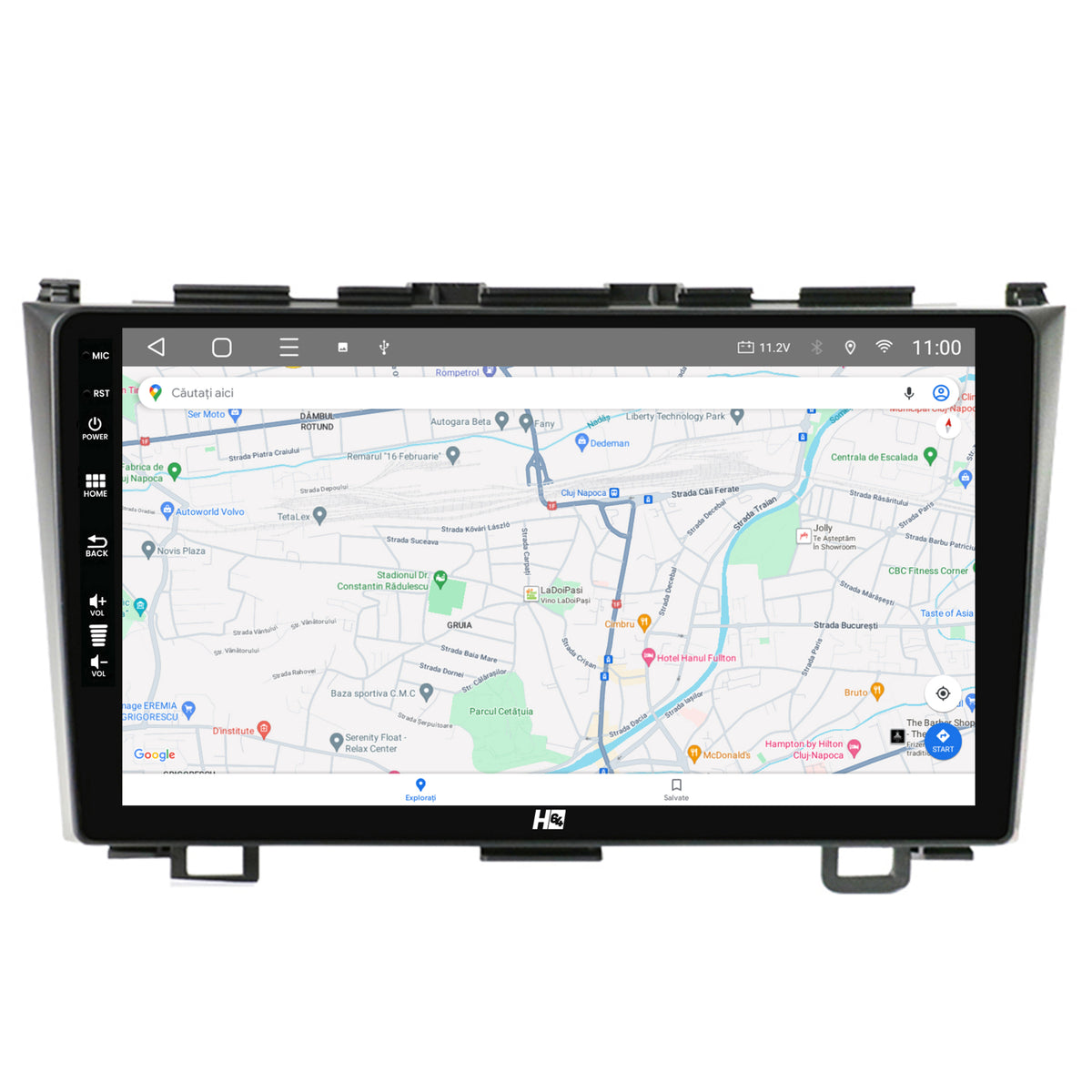 Navigatie HUB64 Honda CRV (2006-2012), 4GB RAM, Android, Quadcore, DSP, GPS, Wi-FI, Carplay, Android Auto, USB, Bluetooth, Waze, Touchscreen, 9 inch