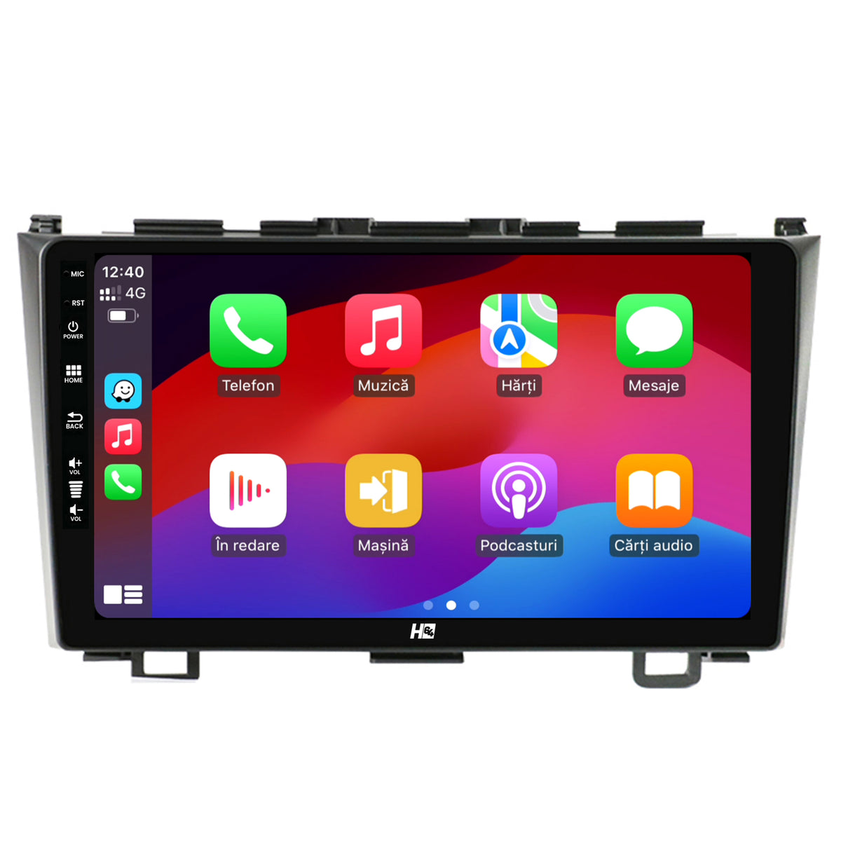 Navigatie HUB64 Honda CRV (2006-2012), 4GB RAM, Android, Quadcore, DSP, GPS, Wi-FI, Carplay, Android Auto, USB, Bluetooth, Waze, Touchscreen, 9 inch
