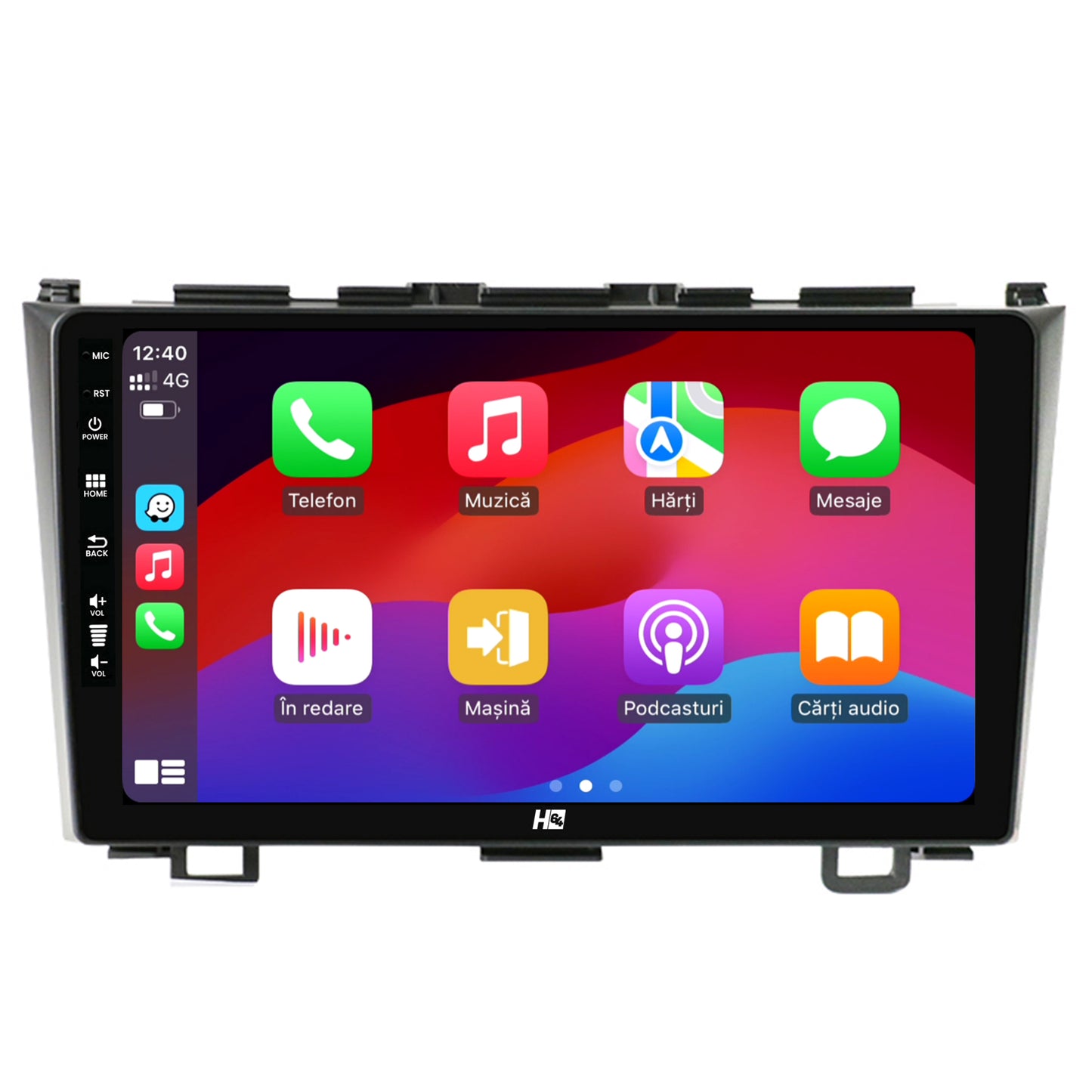 Navigatie HUB64 Honda CRV (2006-2012), 6GB RAM, Android, Octacore, Slot Sim 4G, DSP, GPS, Wi-FI, Carplay, Android Auto, USB, Bluetooth, Waze, Touchscreen, 9 Inch