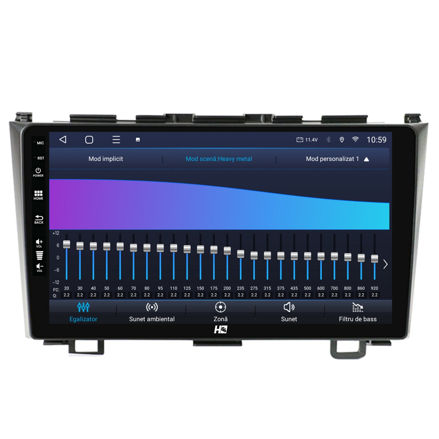 Navigatie HUB64 Honda CRV (2006-2012), 8GB RAM, Android, Octacore, Slot Sim 4G, DSP, GPS, Wi-FI, Carplay, Android Auto, USB, Bluetooth, Waze, Touchscreen, 9 Inch